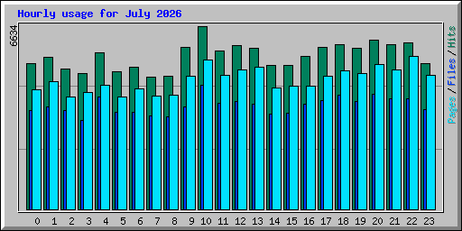 Hourly usage for July 2026